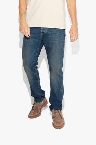 Jean straight - Bleu foncé - Longueur 34