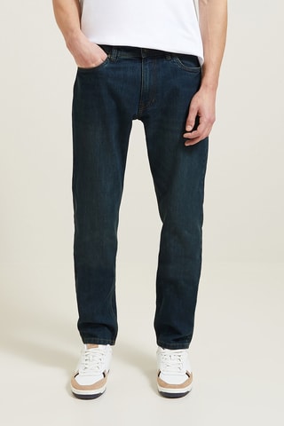 Jean straight - Bleu - Longueur 34