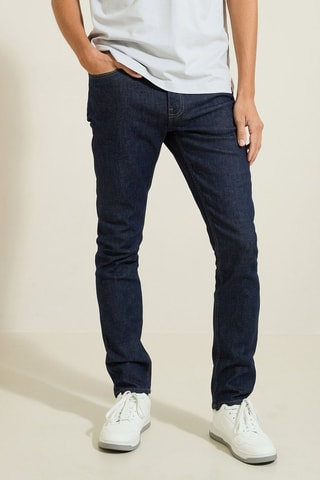 Jean straight - Bleu foncé - Longueur 34