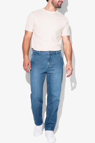 Jean loose - Bleu - Longueur 34