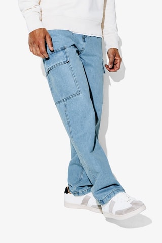 Jean loose - Bleu - Longueur 34