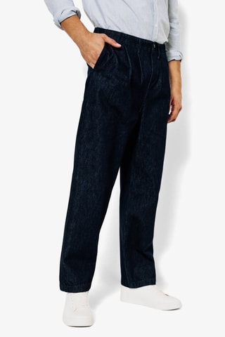 Jean loose - Bleu marine - Longueur 34