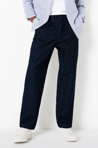 Jean loose - Bleu marine - Longueur 34