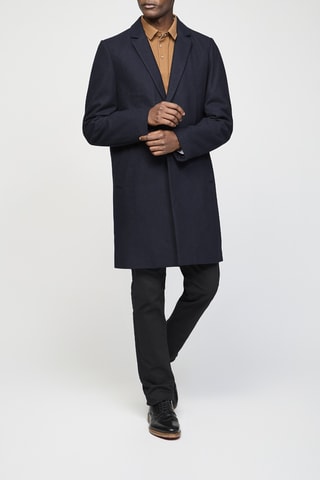 Manteau en laine - Bleu nuit