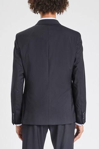 Veste slim en laine - Bleu marine