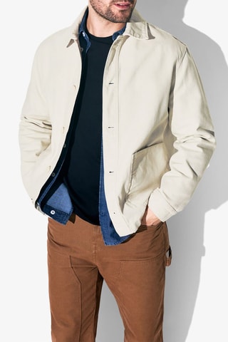 Veste en coton biologique - Ecru