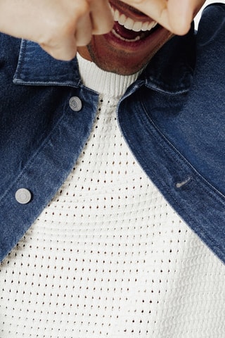 Veste en jean - Bleu foncé