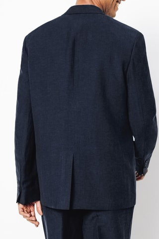 Veste en lin - Bleu nuit
