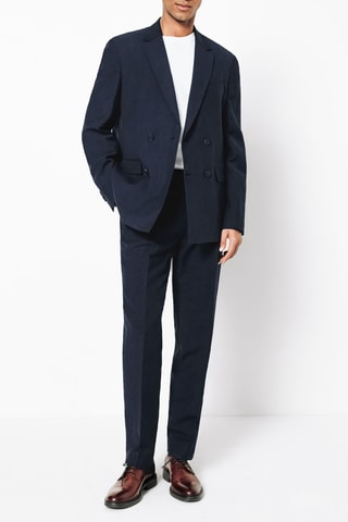 Veste en lin - Bleu nuit