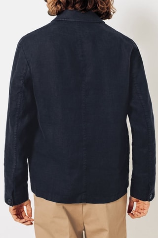 Veste en lin - Bleu nuit