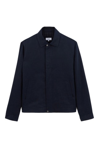 Blouson en lin - Bleu