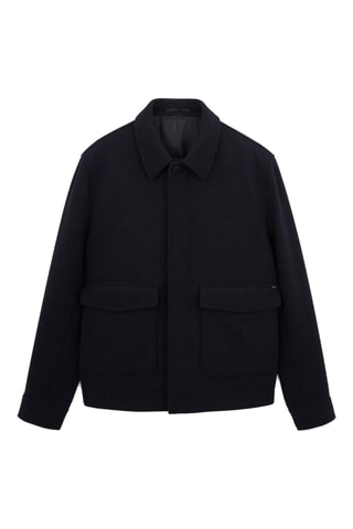 Blouson en laine - Bleu