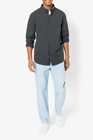 Chemise regular - Gris foncé