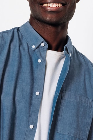 Chemise regular en jean - Bleu