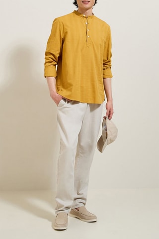 Chemise regular - Jaune