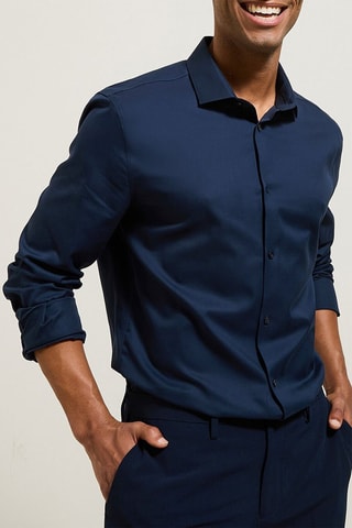 Chemise slim - Bleu foncé