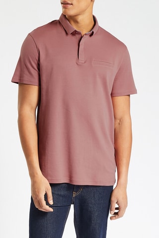 Polo slim en coton biologique - Bordeaux