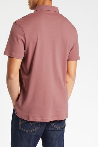 Polo slim en coton biologique - Bordeaux