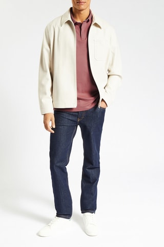 Polo slim en coton biologique - Bordeaux