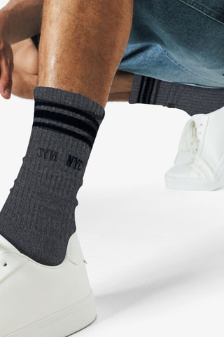 Chaussettes en coton biologique - Gris