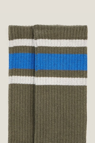 Chaussettes en coton biologique - Kaki