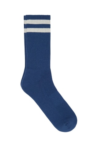 Chaussettes en coton biologique - Bleu marine