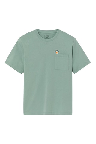 T-shirt regular en coton biologique - Vert olive