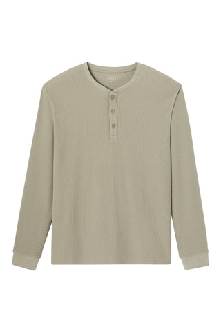 T-shirt regular en coton biologique - Kaki