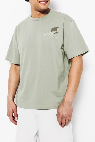 T-shirt relax - Vert