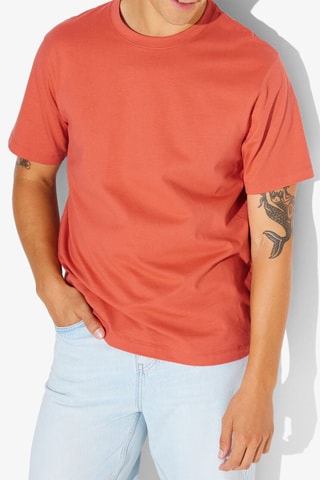 T-shirt regular en coton biologique - Orange