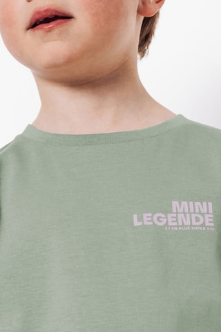 T-shirt regular en coton biologique - Vert clair