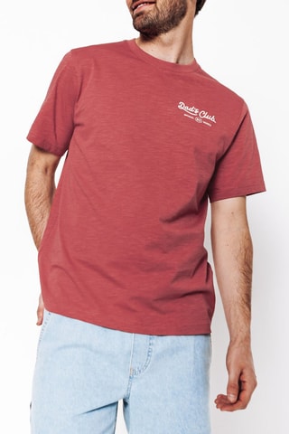T-shirt regular en coton biologique - Rouge