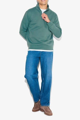 Sweat en coton biologique - Vert foncé