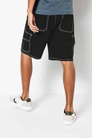 Bermuda en jean - Noir