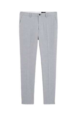 Pantalon de costume slim - Gris clair