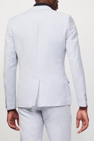 Veste de costume en lin - Gris