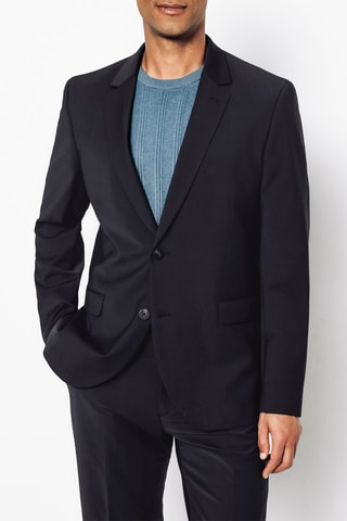 Veste en laine - Bleu foncé