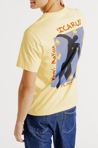 T-shirt regular en coton biologique Icarus Henri Matisse - Jaune