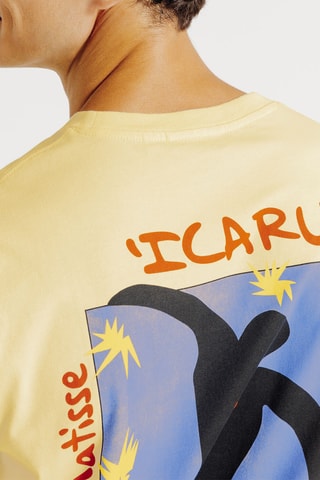 T-shirt regular en coton biologique Icarus Henri Matisse - Jaune