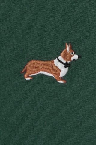 T-shirt regular en coton biologique - Vert foncé