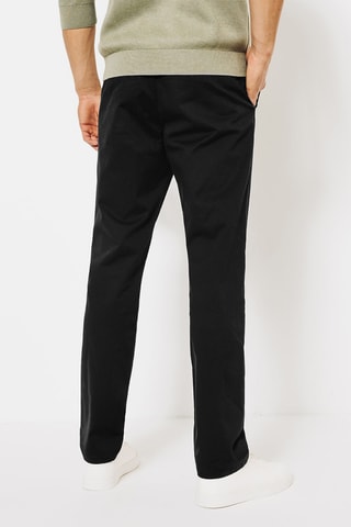 Chino en coton biologique - Noir