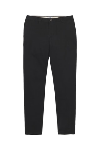Chino en coton biologique - Noir