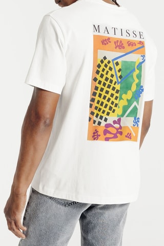 T-shirt regular en coton biologique - Blanc