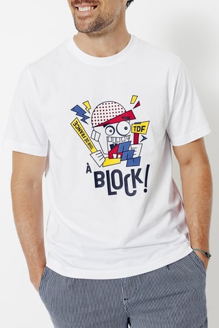 T-shirt regular en coton biologique Tour de France - Blanc