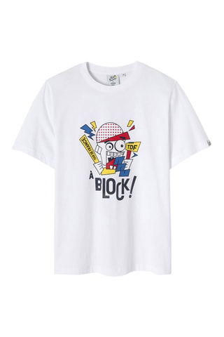 T-shirt regular en coton biologique Tour de France - Blanc