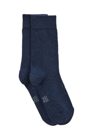 Chaussettes en coton biologique - Bleu nuit