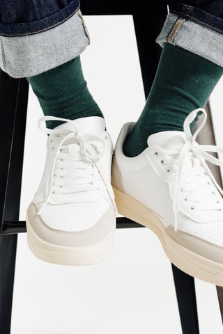 Chaussettes en coton biologique - Kaki