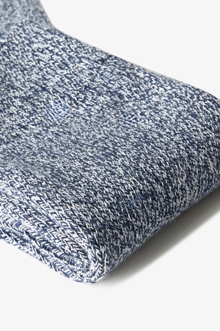 Chaussettes en coton biologique - Bleu foncé chiné