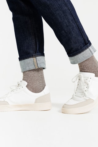 Chaussettes - Taupe chiné
