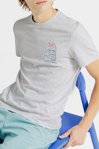 T-shirt slim - Gris clair